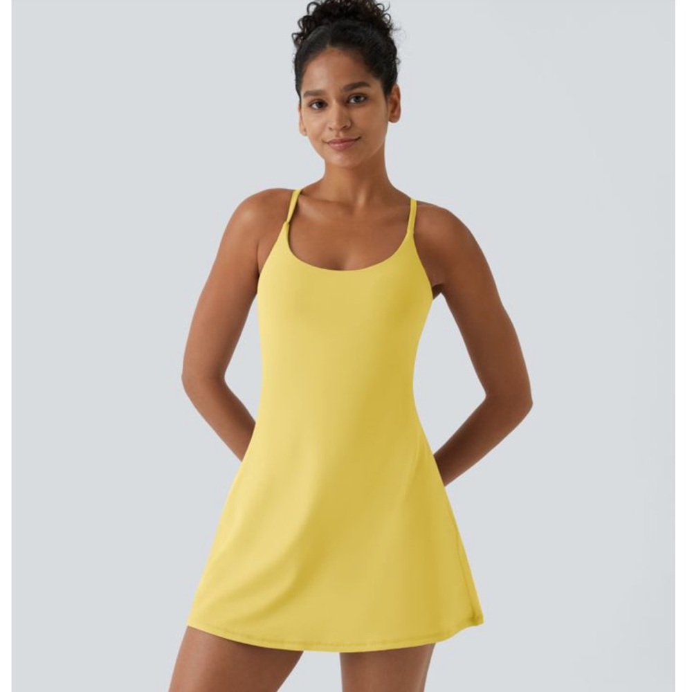 Halara Softlyzero Plush Backless Active Dress In … - image 1